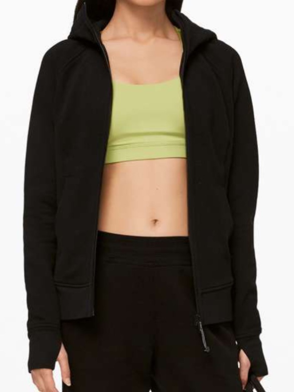 Lululemon Scuba Hoodie Cotton Fleece Black Size 6 Long Sleeve Comfy Long Sleeve - Picture 8 of 13